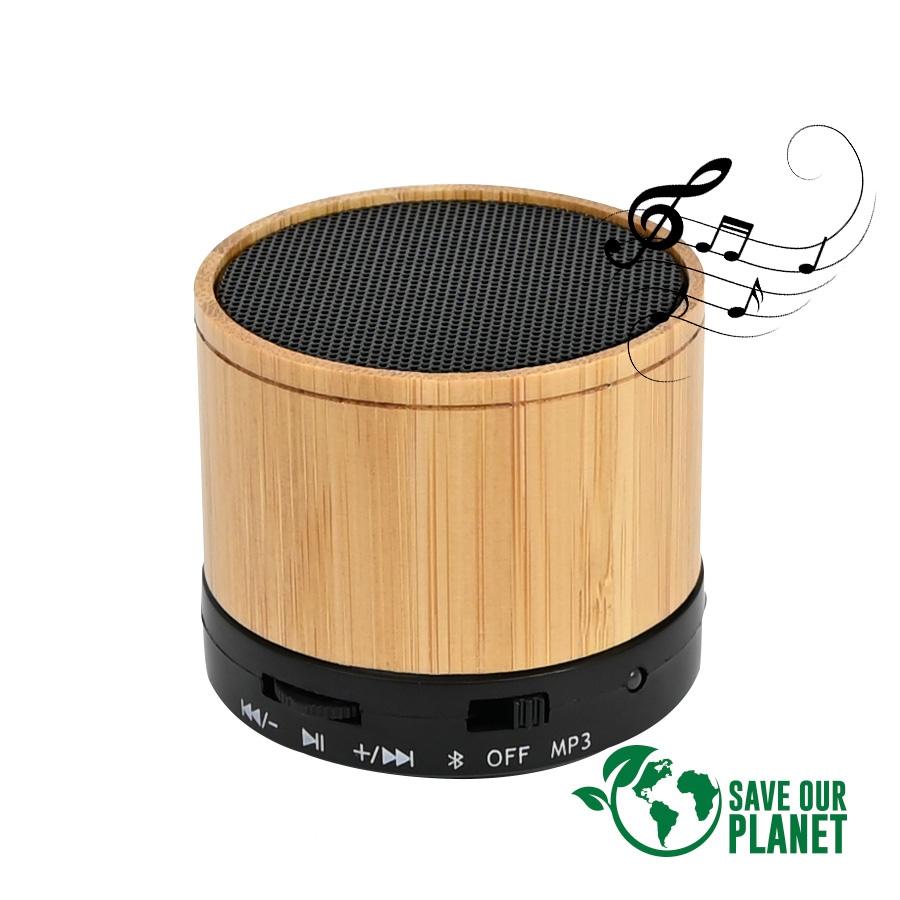 B94 - Parlante Altavoz Bluetooth de Bamboo "WAVE"