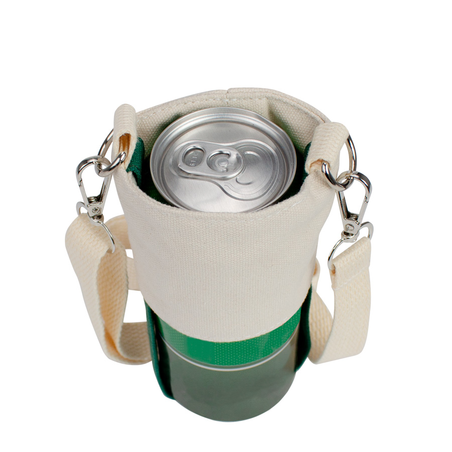 G8 - Porta-Lata o vaso de café colgante, en tela Canvas