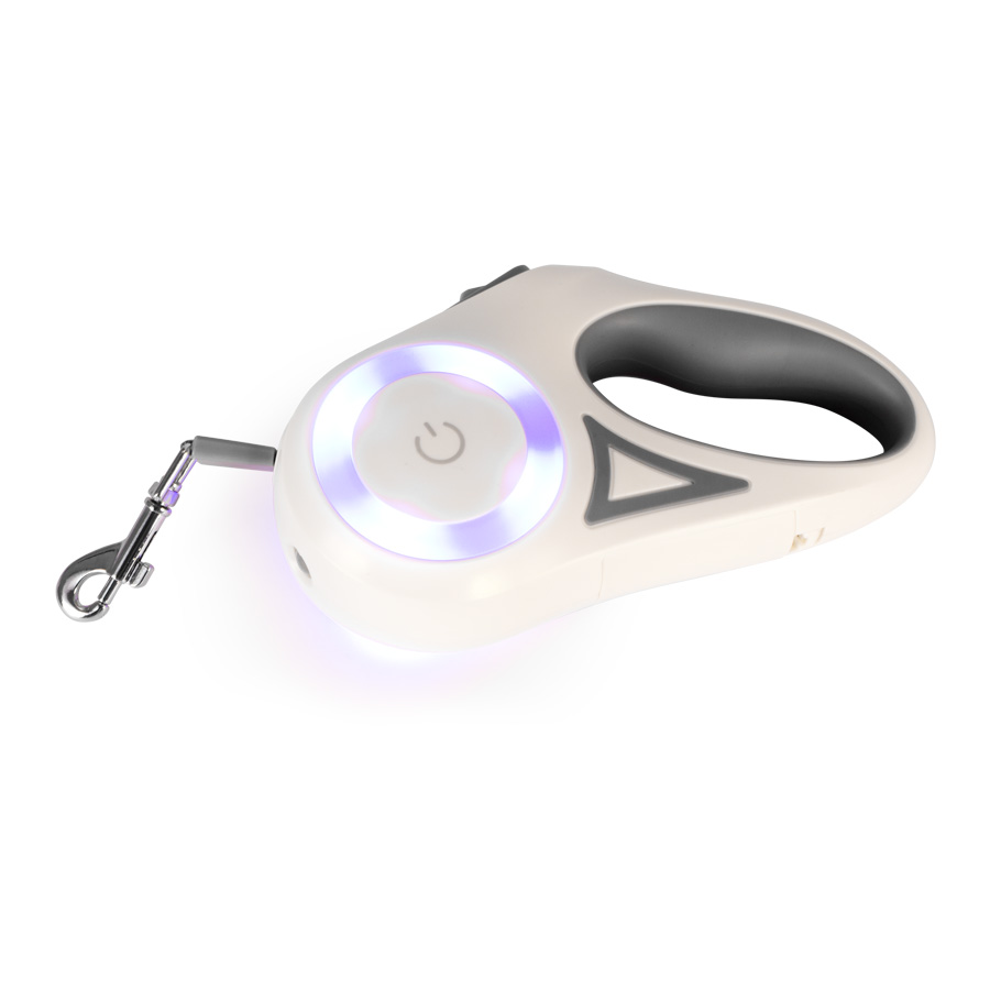 P52 - Correa extensible de 3mts para mascota, con linternas LED